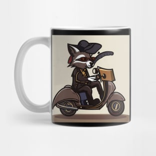 A steampunk fox fursona with boots Mug